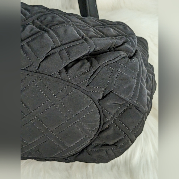 Vera Bradley NWOT 🌸Glenna Tote Purse Handbag Classic Black Microfiber - Picture 7 of 12